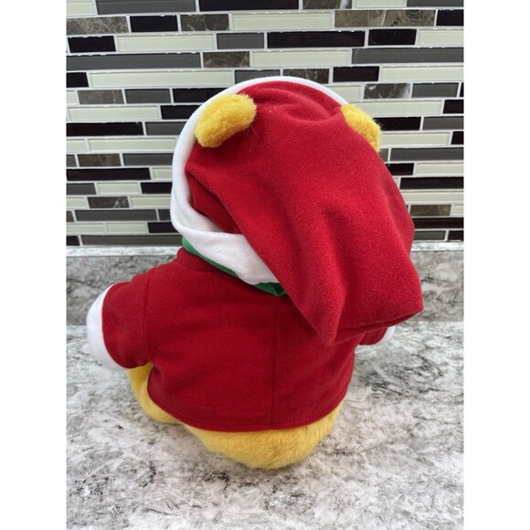 Vintage 1996 Mattel Winnie the Pooh Christmas Winter Plush Disney Hat Scarf 15" - Picture 4 of 7